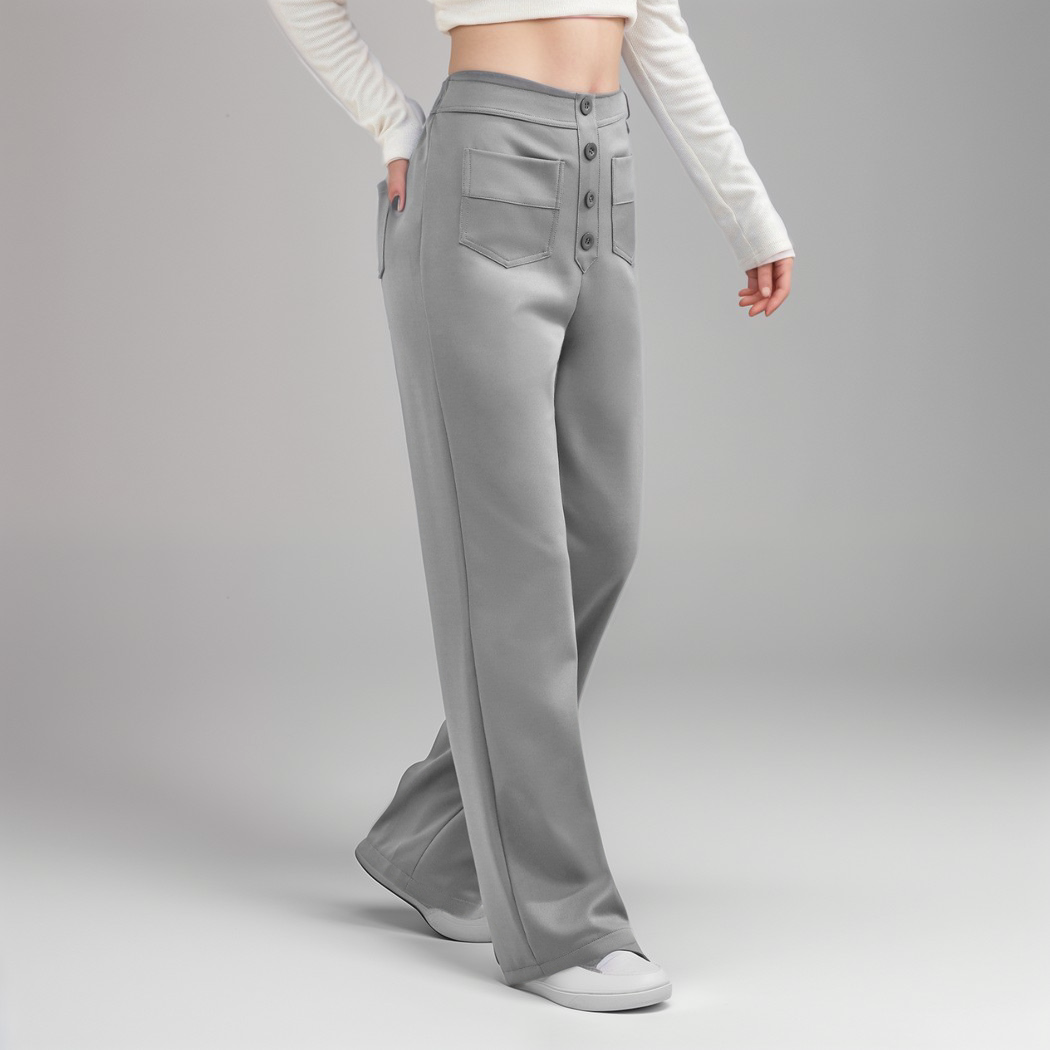 Estelle | Elastische broek met hoge taille |