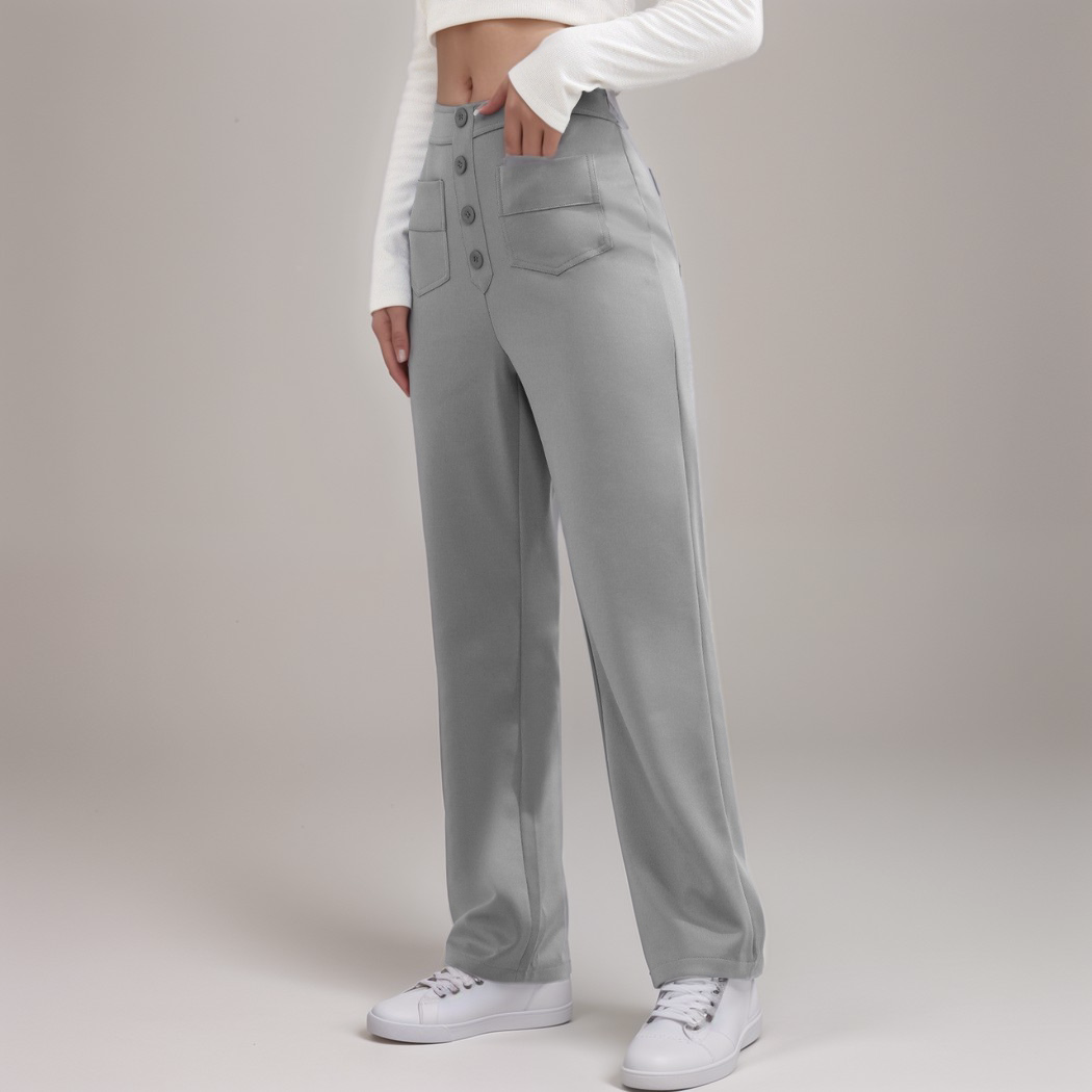 Estelle | Elastische broek met hoge taille |