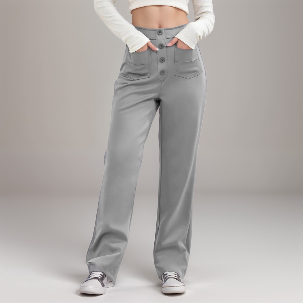 Estelle | Elastische broek met hoge taille |