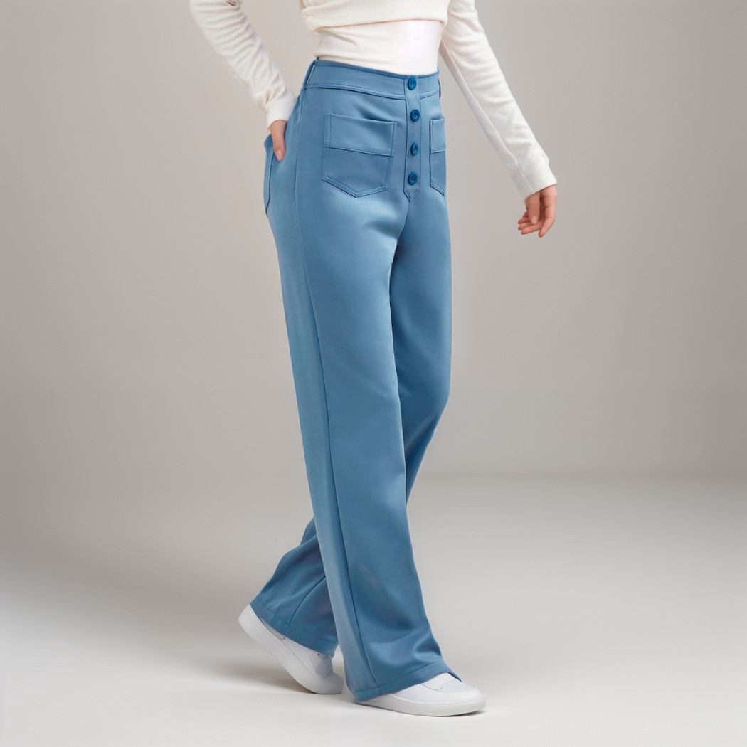 Estelle | Elastische broek met hoge taille |