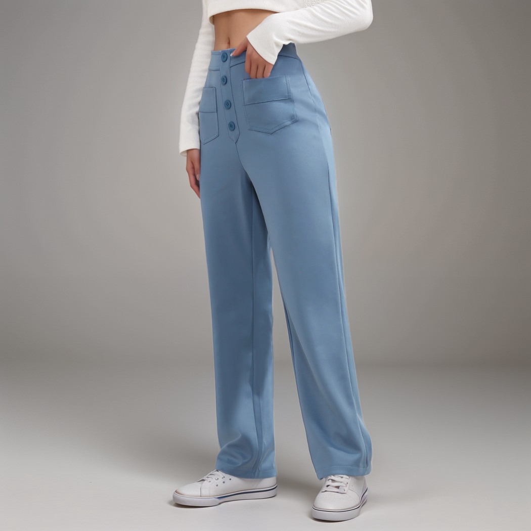 Estelle | Elastische broek met hoge taille |