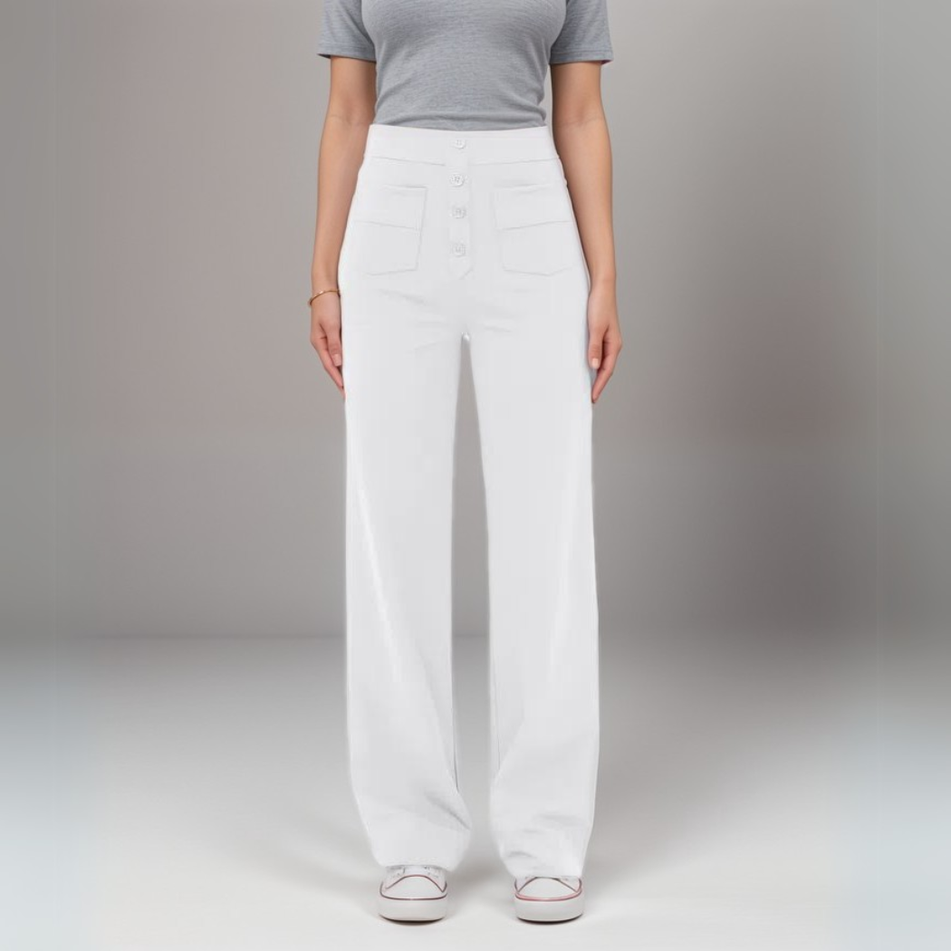 Estelle | Elastische broek met hoge taille |