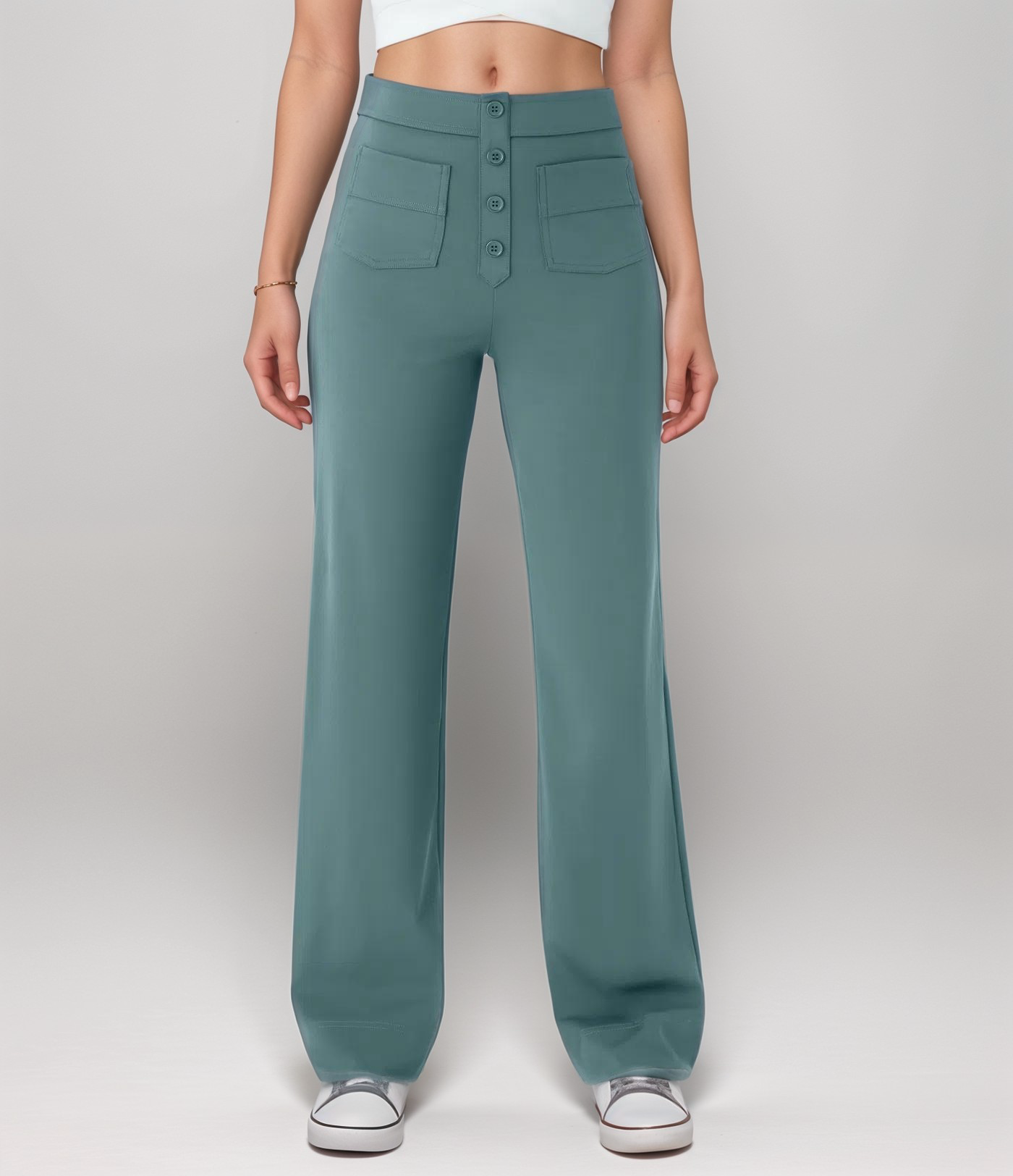 Estelle | Elastische broek met hoge taille |