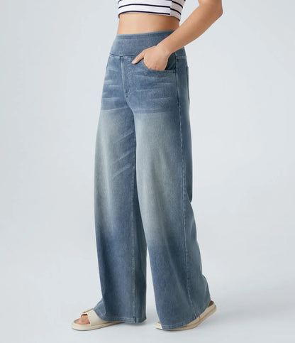 Elara | Elastische broek met hoge taille