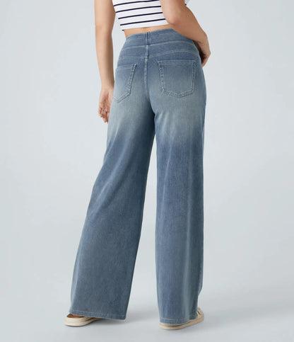 Elara | Elastische broek met hoge taille