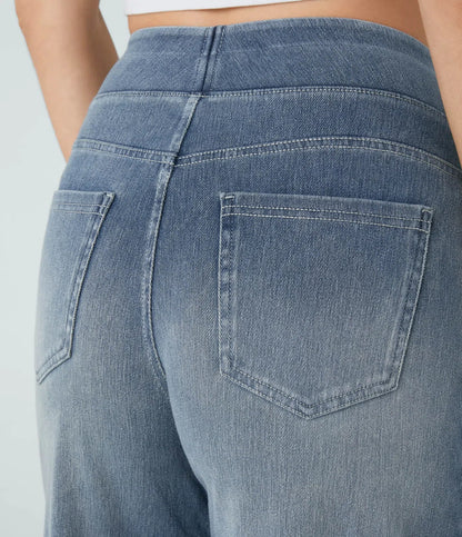 Elara | Elastische broek met hoge taille