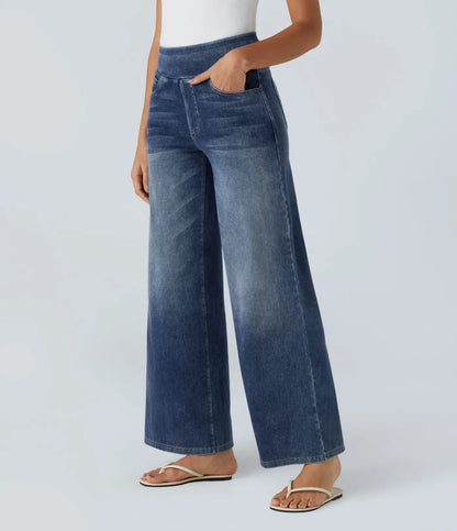 Elara | Elastische broek met hoge taille