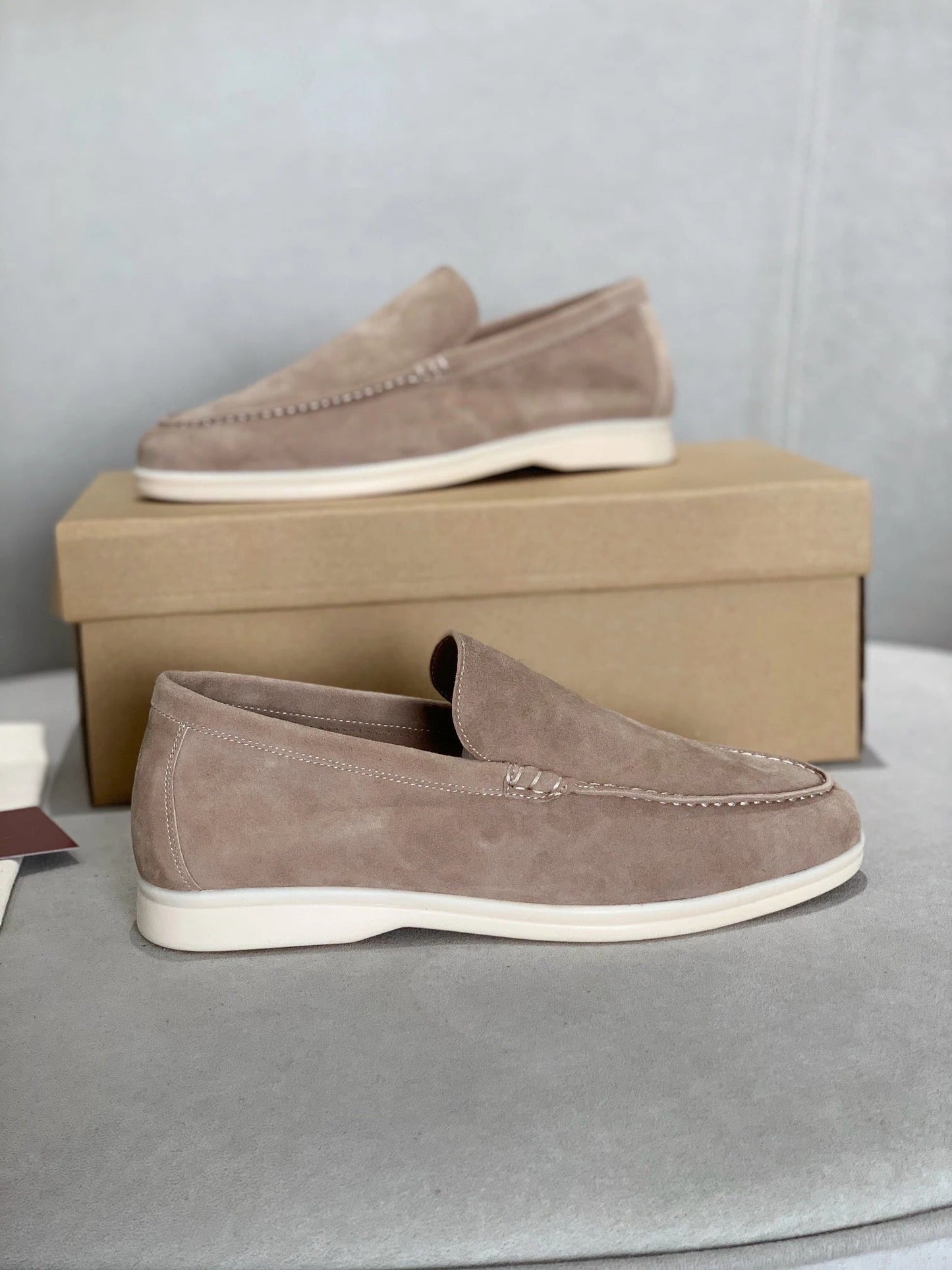 Velours Vibe - Herenloafers van suède leer